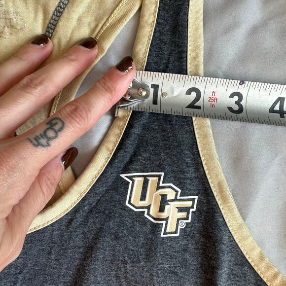 Colosseum Yellow/Gray Uni. of Central Florida Razorback Logo, Tank Top- L - Picture 7 of 10